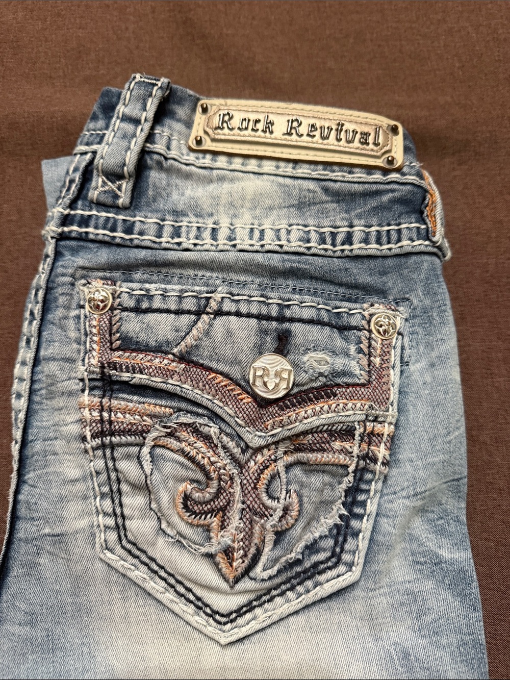 Rock Revival Felda midrise ankle skinny sz25